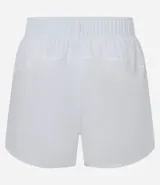 Short deportivo verde oscuro, modelo runner, con cintura elástica y pequeño bolsillo interior.