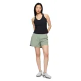 Musculosa deportiva negra con sujetador incorporado, diseño estilo nadadora, suave y elástica.