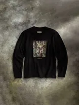 Remera de manga larga Columbia edición especial Star Wars, de color negro, con estampado gráfico en el frente inspirado en la Batalla de Endor y logo de la marca.