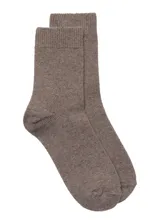 Calcetines de tejido de punto fino en mezcla de lana y cashmere, con diseño de caña media y acabado suave.