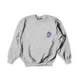 Buzo de cuello redondo en color gris melange, con diseño de estampado pequeño en el pecho y estampado grande en la espalda del personaje Alf. Confeccionado en algodón, presenta un corte cómodo y versátil.