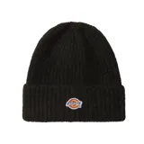 Gorro de lana negro con logo de Dickies bordado en el frente.