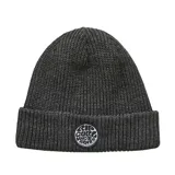 Gorro de lana gris con logo de Rip Curl en el frente.