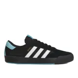 Championes Adidas Nora color negro con detalles en blanco y celeste.