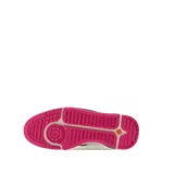 Championes de caña alta Converse Weapon CX, color blanco con detalles estampados en turquesa, amarillo y fucsia.