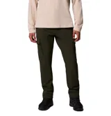 Pantalón cargo Columbia modelo Roc Tech Cargo Pant, color verde militar, de corte recto y múltiples bolsillos utilitarios.