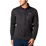 Campera Columbia de hombre color gris oscuro, con cierre frontal completo, cuello alto y bolsillos laterales con cierre.