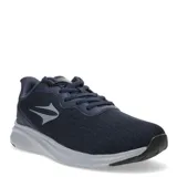 Championes de running Topper modelo Core, color azul marino con detalles en gris. Confeccionados en tejido textil transpirable con refuerzos sintéticos, cuentan con suela de goma blanca y negra para mayor amortiguación y agarre.