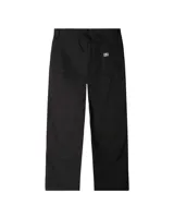 Pantalón carpenter Obey Hardwork, color negro, confeccionado en twill de algodón. Presenta cierre con botón y bragueta, bolsillos frontales con monedero, bolsillos laterales estilo carpenter y bolsillos traseros tipo parche. Lleva una etiqueta con el logo OBEY Eyes en el bolsillo trasero derecho.