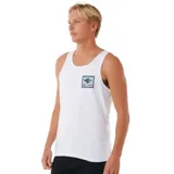 Musculosa blanca de corte clásico, con estampa en el pecho de la marca Rip Curl.