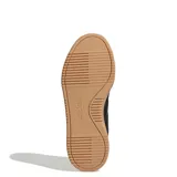 Championes Adidas Courtblock Bold para mujer, color negro con suela beige y plataforma.