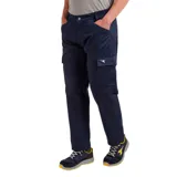 Pantalón cargo Diadora modelo Pant Level, color azul marino, de corte recto, con bolsillos laterales con solapa y cintura elastizada en los laterales.
