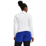 Remera de entrenamiento Under Armour de manga larga, con cuello alto y ajuste al cuerpo. Confeccionada en tejido de doble capa con interior cepillado para mayor calidez y exterior de secado rápido, cuenta con paneles de malla en las axilas para ventilación y mangas raglán.