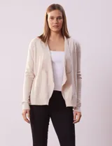 Cardigan tejido color blanco, marca Vila Milano.