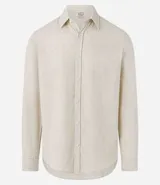 Camisa de manga larga Marfinno con cuello camisero y cierre frontal de botones. Confeccionada en tejido plano de lino y algodón.