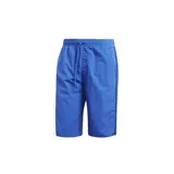 Short de baño azul con cintura elástica ajustable con cordón y bolsillos laterales.