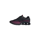 Championes Adidas Megaride S2, color negro con detalles en fucsia, capellada de malla transpirable con diseño de celdas y suela con amortiguación de tubos icónica.