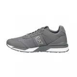 Championes urbanos Armani EA7, color negro con detalles en blanco en la suela y logo lateral. Diseño deportivo con combinación de materiales textiles y sintéticos.