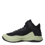 Championes de básquet Topper Block, color negro con detalles en verde agua.