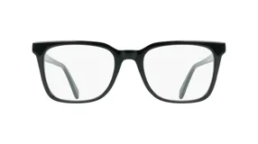 Anteojos de receta Ferragamo modelo 3067, con armazón de acetato negro de forma rectangular.