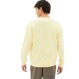 Buzo amarillo de algodón con cuello redondo y logo de New Balance bordado en el pecho.