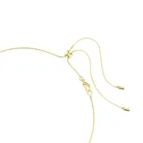 Collar dorado con colgantes de circonitas Swarovski de diferentes formas.