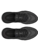 Championes de running Under Armour Turbulence 3, color negro, con amortiguación reactiva y diseño de malla transpirable.