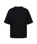 Remera boxy de algodón y poliéster color negro, con cuello redondo, mangas cortas y estampado frontal con gráficos y lettering "Forsaken Youth".