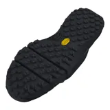 Bota táctica de caña media color negro, con tecnología Charged Cushioning® para mayor amortiguación y suela Vibram® de alta tracción. Diseño robusto y duradero con refuerzos en la puntera y el talón.