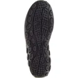 Zapatos slip on Merrell modelo Jungle Moc de color marrón, confeccionados en gamuza con bandas elásticas laterales y suela de goma con tecnología Air Cushion en el talón.