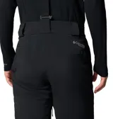Pantalón de esquí Columbia Titanium modelo Cirque Bowl Pant, color negro, con tirantes elásticos ajustables, costuras selladas y tecnología Omni-Tech y Omni-Heat.
