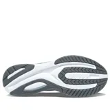 Championes Saucony Guide 15 para hombre, color negro con detalles en gris y blanco. Diseñados para running, ofrecen amortiguación PWRRUN, tecnología HOLLOW-TECH y ajuste FORMFIT.