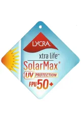 Pollera de baño negra con corte evasé. Confeccionada con tela que contiene fibra LYCRA® XTRA LIFE™.