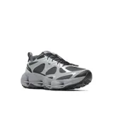 Championes de trekking y senderismo Merrell Speedarc Matis, color gris y negro, con capellada de malla transpirable y TPU, sistema de cordones elásticos y suela Vibram MegaGrip.