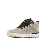 Championes de senderismo Columbia modelo Facet 75, color beige con detalles en negro. Diseño técnico con malla duradera, soporte de TPU en el mediopié y tecnología OutDry impermeable. Cuenta con suela Adapt Trax para mayor tracción y amortiguación TechLite Plush.