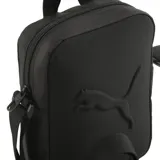 Bolso bandolera Puma Buzz Portable color negro con logo de la marca en relieve.