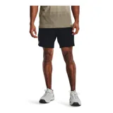 Short deportivo negro de hombre, marca Under Armour, modelo Vanish. Confeccionado en tejido transpirable de secado rápido, con cintura elástica y logo de la marca en la pierna izquierda.