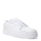 Championes urbanos Puma modelo Rebound Break, de diseño inspirado en el básquet retro. Presentan una capellada sintética de color blanco, con perforaciones en la puntera para mayor ventilación y suela de goma a tono.