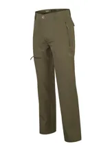 Pantalón de trekking RKF color verde militar, de calce regular y tiro medio, confeccionado con bolsillos laterales con cierre y tejido elástico de secado rápido.