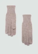 Guantes de punto con diseño clásico y puño acanalado, confeccionados en una mezcla de fibras suaves y cálidas.