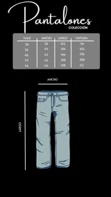 Pantalón de denim blanco de corte recto y holgado, con bolsillos laterales y pequeños detalles de etiquetas bordadas de la marca.