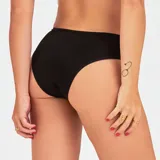 Vedetina color piel de lycra lisa con cintura elástica.