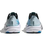 Championes de running Hoka Mach 6, color verde agua claro con suela blanca. Diseño aerodinámico con malla técnica transpirable y amortiguación de alto rendimiento.