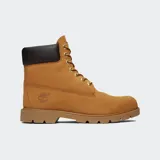 Botas Timberland 6-Inch Premium Waterproof color marrón, confeccionadas en cuero impermeable, con cuello acolchado, forro de malla, plantilla de EVA, cambrillón de acero y suela de tacos de goma.