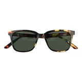 Lentes de sol Sunski modelo Ventana, con montura de carey y lentes polarizados color verde oscuro.