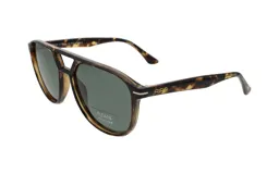 Lentes de sol Floats con montura de acetato color carey y lentes polarizadas color verde.