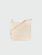 Bandolera pequeña Longchamp modelo Le Foulonné S, color verde oliva, con correa ajustable y cierre superior.