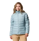 Chaqueta acolchada de cuello alto con cierre frontal, bolsillos laterales con cremallera y tecnología termorreflectante Omni-Heat. Diseño ligero con aislamiento sintético y acabado repelente al agua.
