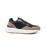 Championes deportivos Hi-Tec Kenza, color gris con detalles en negro y suela blanca.
