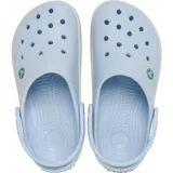 Zueco Crocs Crocband™ Speckled Band color lavanda con suela blanca con motas de colores.